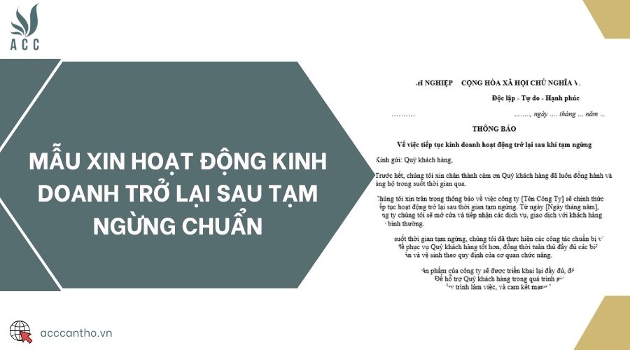 Mẫu xin hoạt động fv888 trở lại sau tạm ngừng chuẩn 