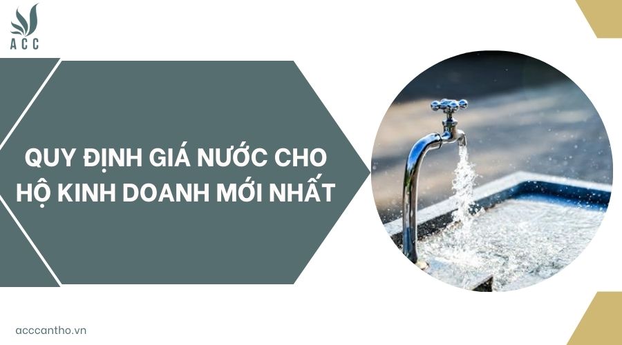 Quy định giá nước cho hộ fv888 mới nhất