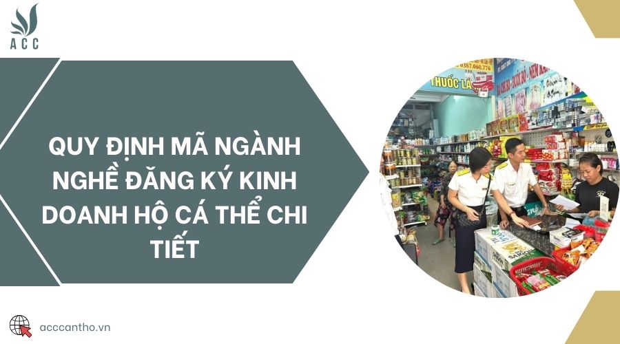 Quy định mã ngành nghề đăng ký fv888 hộ cá thể chi tiết