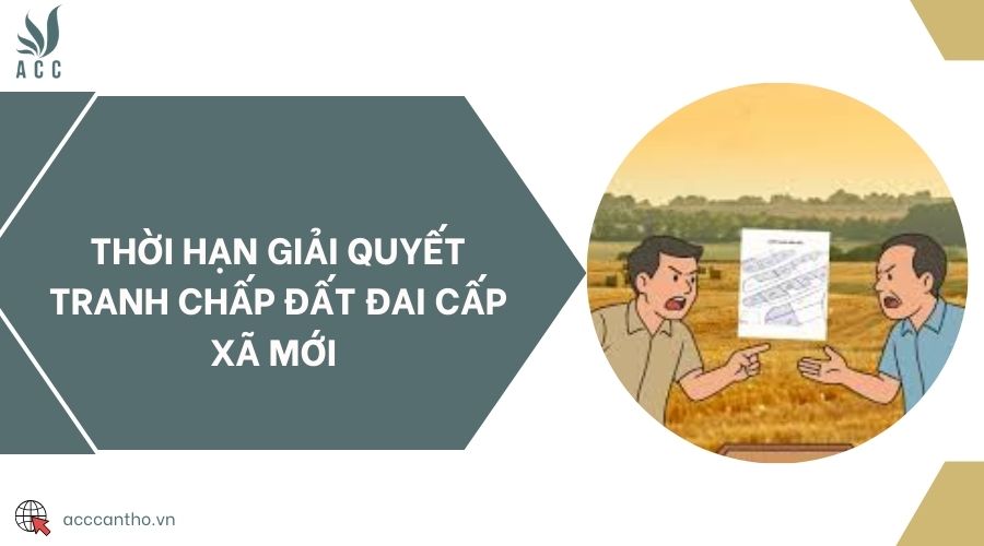 Thời hạn giải quyết tranh chấp đất đai cấp xã mới 
