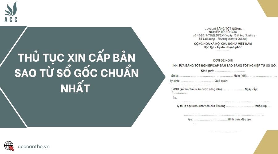 Thủ tục xin cấp bản sao từ sổ gốc chuẩn nhất 