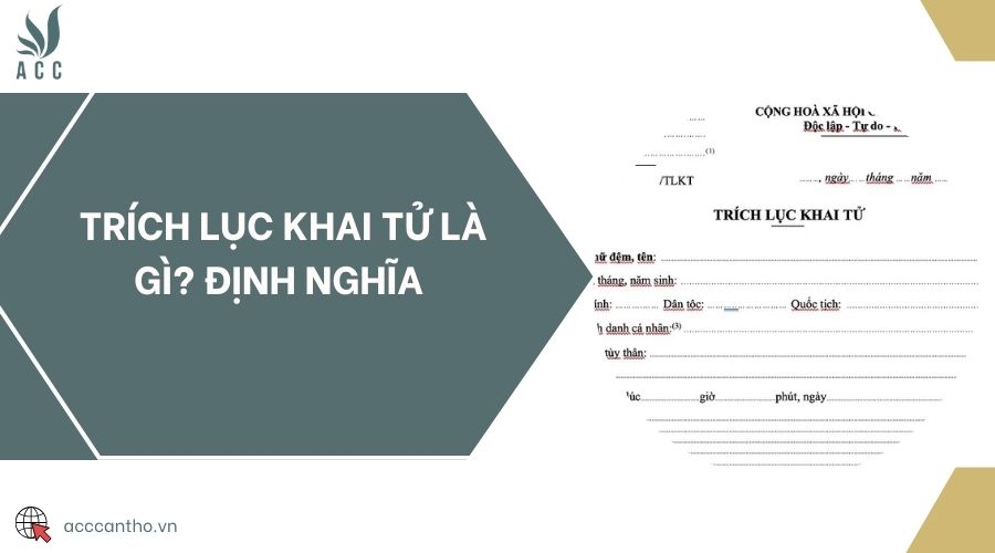 Trích lục khai tử là gì? Định nghĩa 