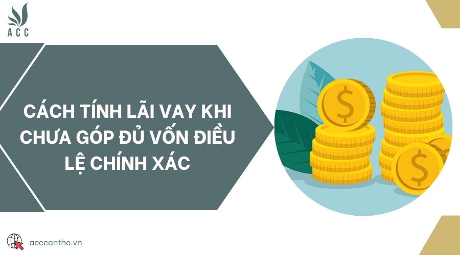 Cách tính lãi vay khi chưa góp đủ vốn điều lệ chính xác