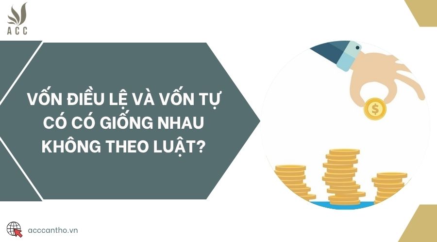 Vốn điều lệ và vốn tự có có giống nhau không theo luật?