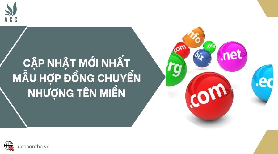 Cập nhật mới nhất mẫu hợp đồng chuyển nhượng tên miền