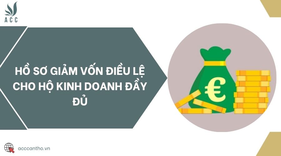 Hồ sơ giảm vốn điều lệ cho hộ fv888 đầy đủ