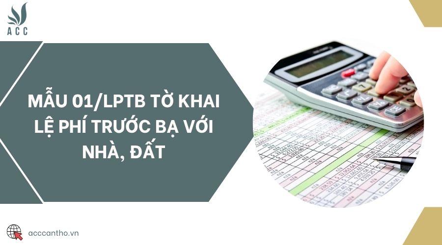 Mẫu 01/LPTB tờ khai lệ phí trước bạ với nhà, đất