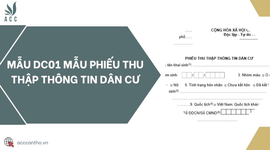 Mẫu DC01 mẫu phiếu thu thập thông tin dân cư