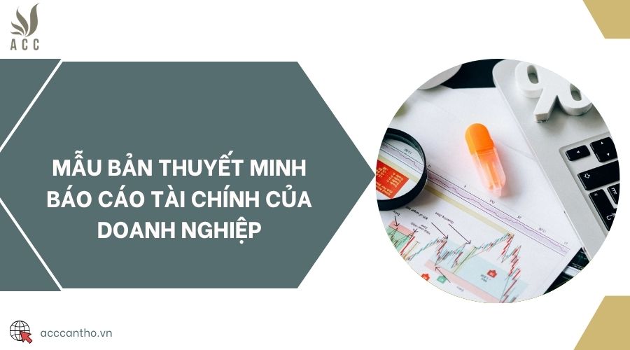 Mẫu bản thuyết minh báo cáo tài chính của doanh nghiệp