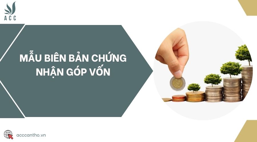 Mẫu biên bản chứng nhận góp vốn