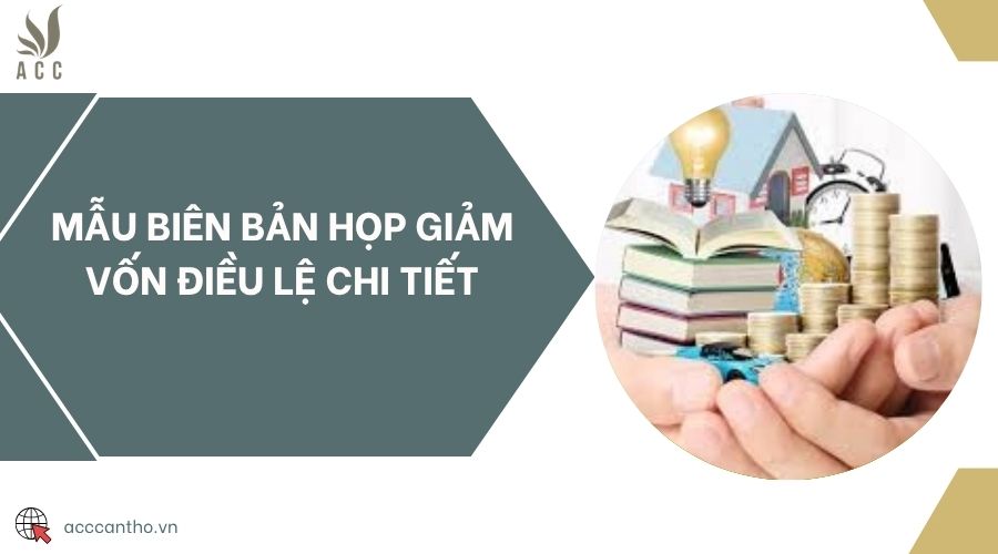 Mẫu biên bản họp giảm vốn điều lệ chi tiết