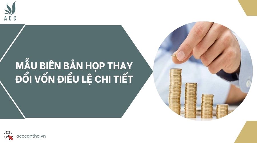 Mẫu biên bản họp thay đổi vốn điều lệ chi tiết