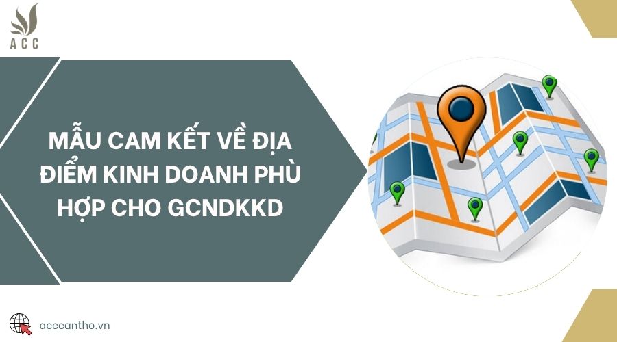 Mẫu cam kết về địa điểm fv888 phù hợp cho GCNDKKD