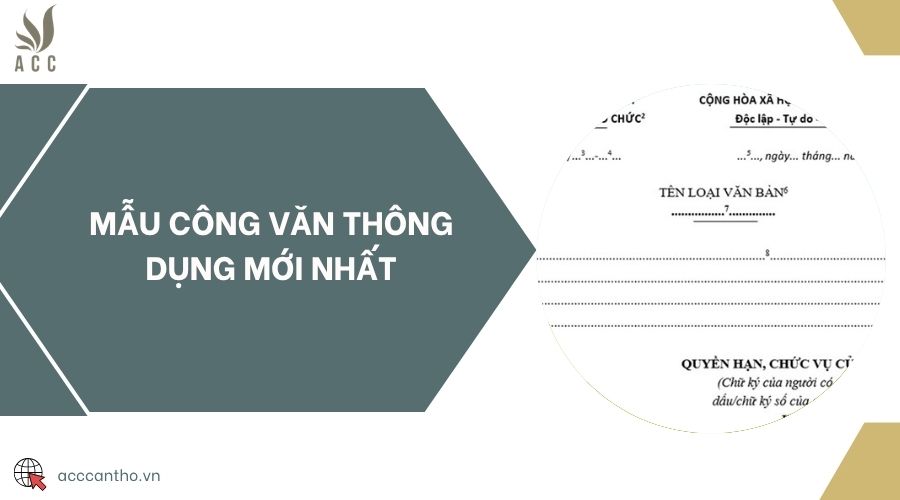 Mẫu công văn thông dụng mới nhất