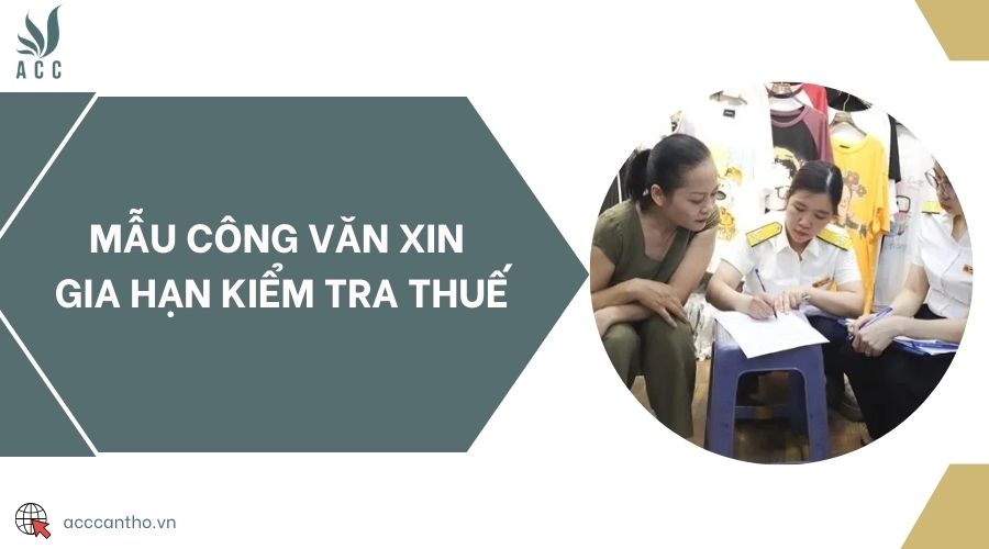 Mẫu công văn xin gia hạn kiểm tra thuế