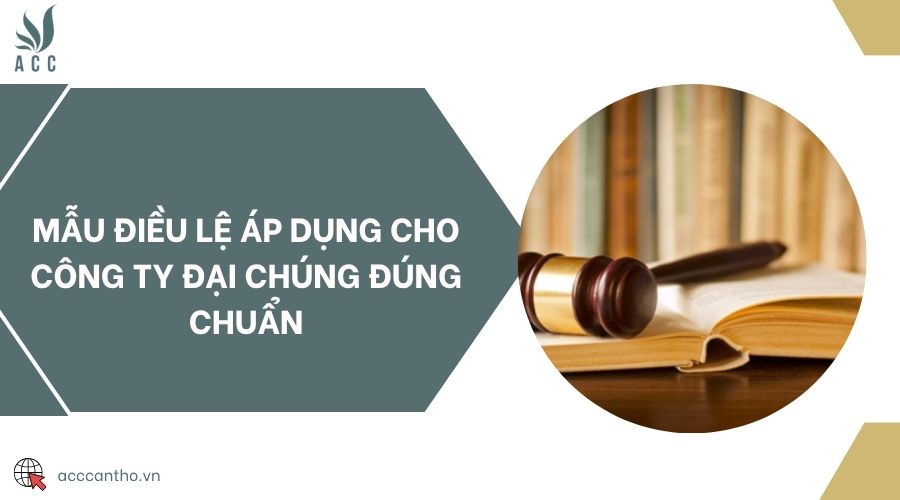 Mẫu điều lệ áp dụng cho công ty đại chúng đúng chuẩn