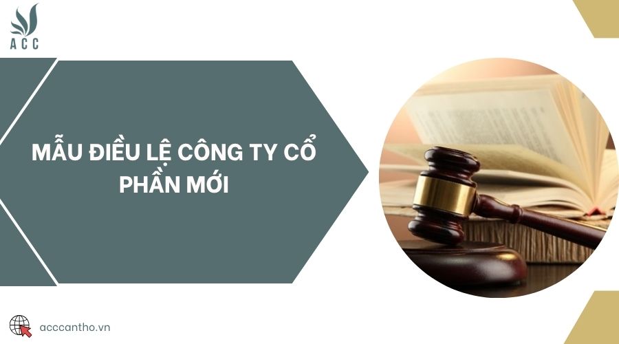 Mẫu điều lệ công ty cổ phần mới