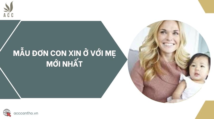 Mẫu đơn con xin ở với mẹ mới nhất