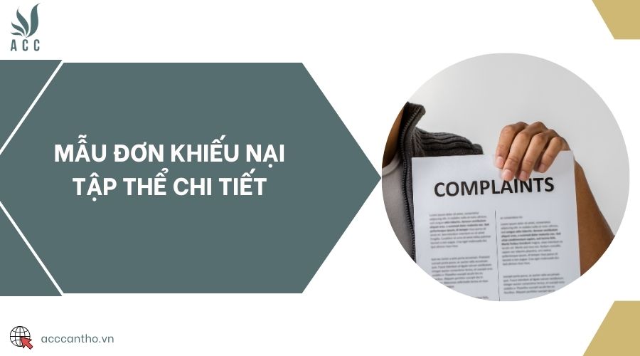 Mẫu đơn khiếu nại tập thể chi tiết
