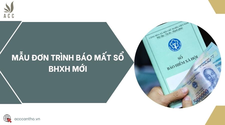 Mẫu đơn trình báo mất sổ BHXH mới