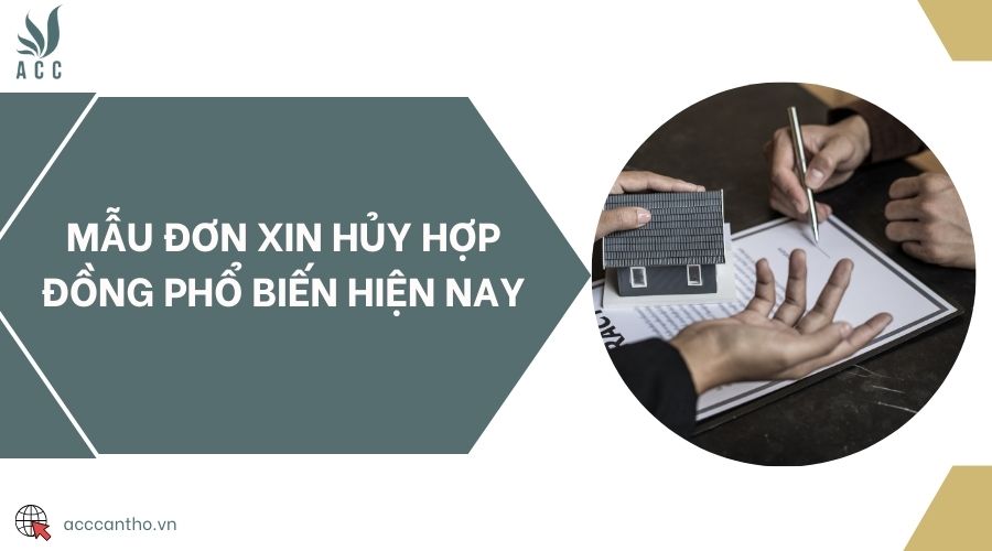 Mẫu đơn xin hủy hợp đồng phổ biến hiện nay