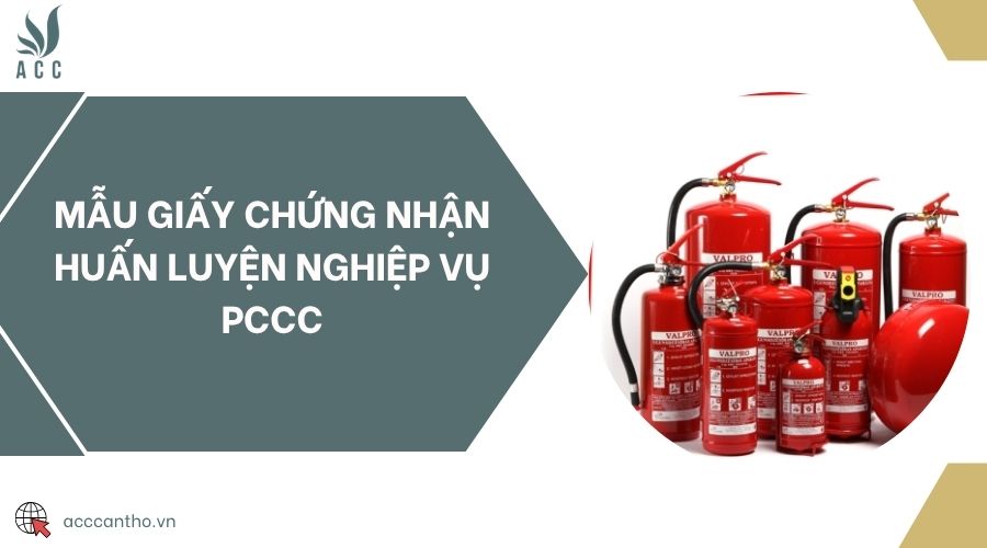 Mẫu giấy chứng nhận huấn luyện nghiệp vụ PCCC