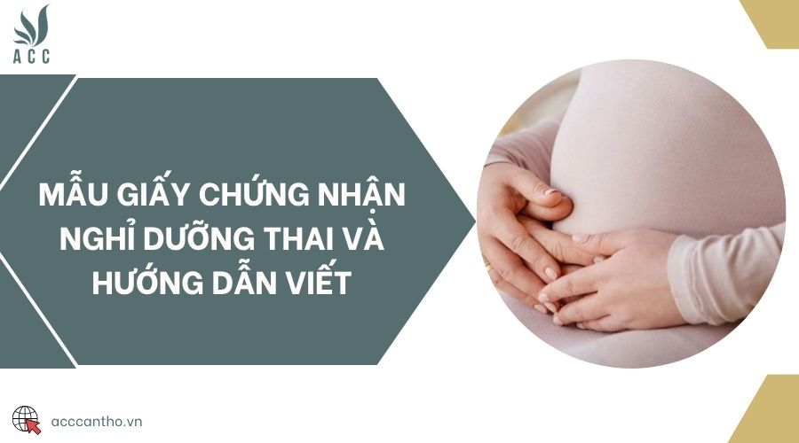 Mẫu giấy chứng nhận nghỉ dưỡng thai và hướng dẫn viết