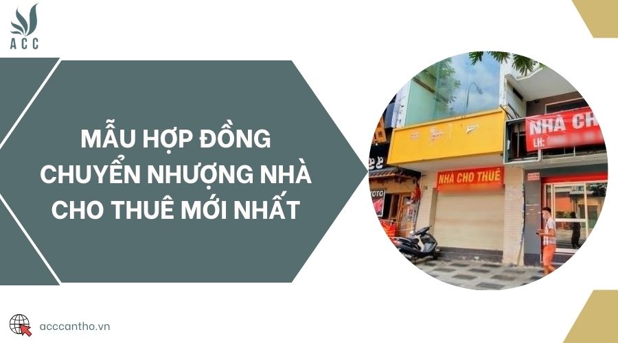 Mẫu hợp đồng chuyển nhượng nhà cho thuê mới nhất