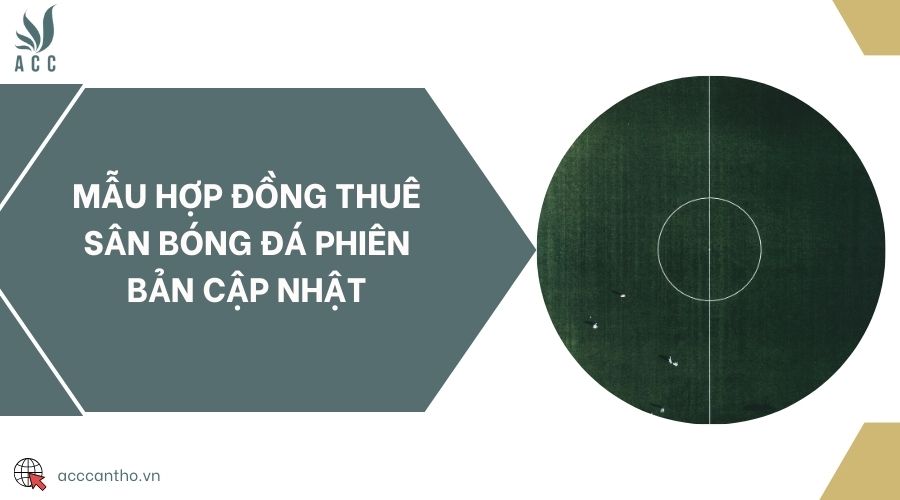 Mẫu hợp đồng thuê sân bóng đá phiên bản cập nhật