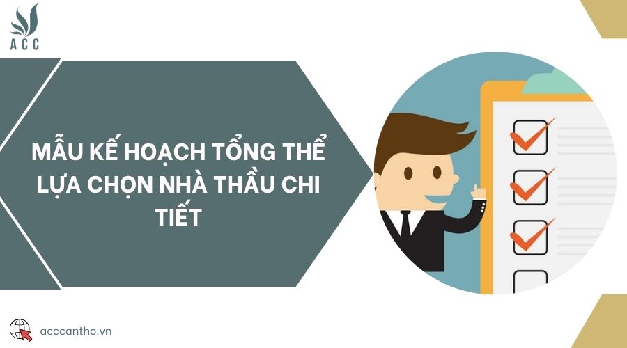 Mẫu kế hoạch tổng thể lựa chọn nhà thầu chi tiết
