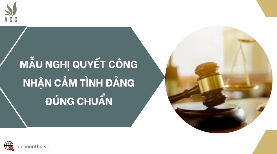 Mẫu nghị quyết công nhận cảm tình Đảng đúng chuẩn