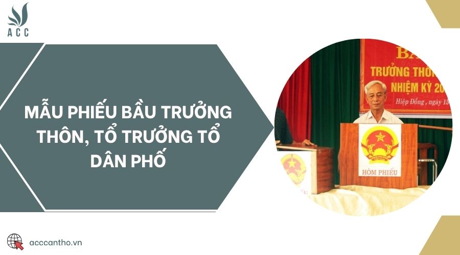 Mẫu phiếu bầu trưởng thôn, tổ trưởng tổ dân phố