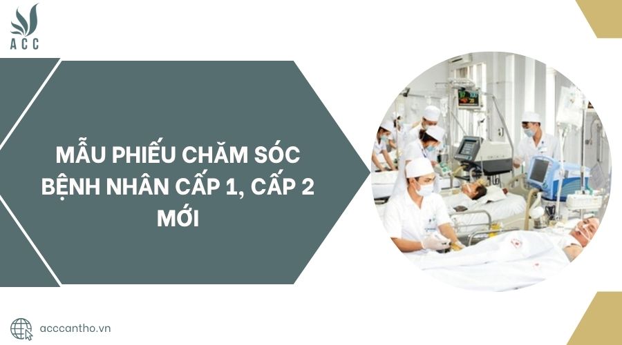Mẫu phiếu chăm sóc bệnh nhân cấp 1, cấp 2 mới