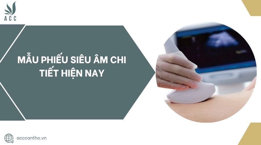 Mẫu phiếu siêu âm chi tiết hiện nay