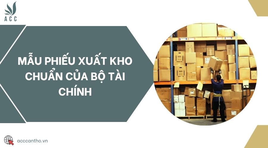 Mẫu phiếu xuất kho chuẩn của Bộ Tài chính
