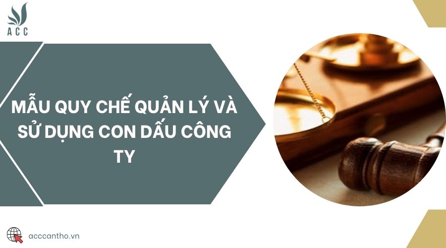 Mẫu quy chế quản lý và sử dụng con dấu công ty
