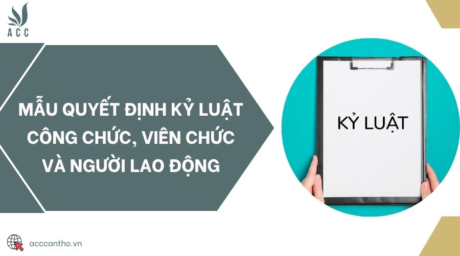 Mẫu quyết định kỷ luật công chức, viên chức và người fv88 link