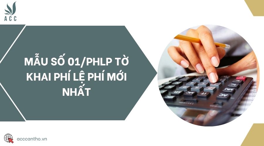Mẫu số 01/PHLP tờ khai phí lệ phí mới nhất