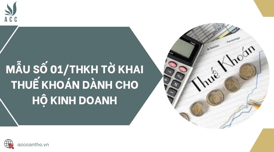 Mẫu số 01/THKH tờ khai thuế khoán dành cho hộ fv888