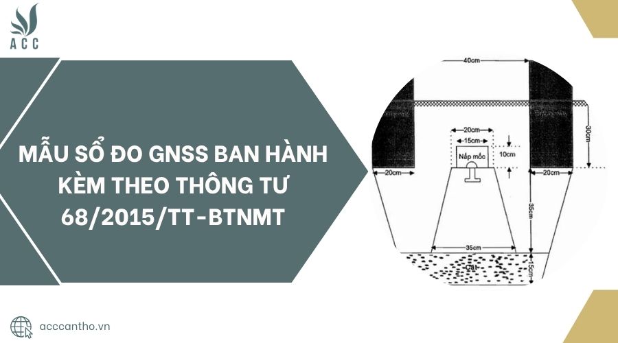 Mẫu sổ đo GNSS ban hành kèm theo Thông tư 68/2015/TT-BTNMT