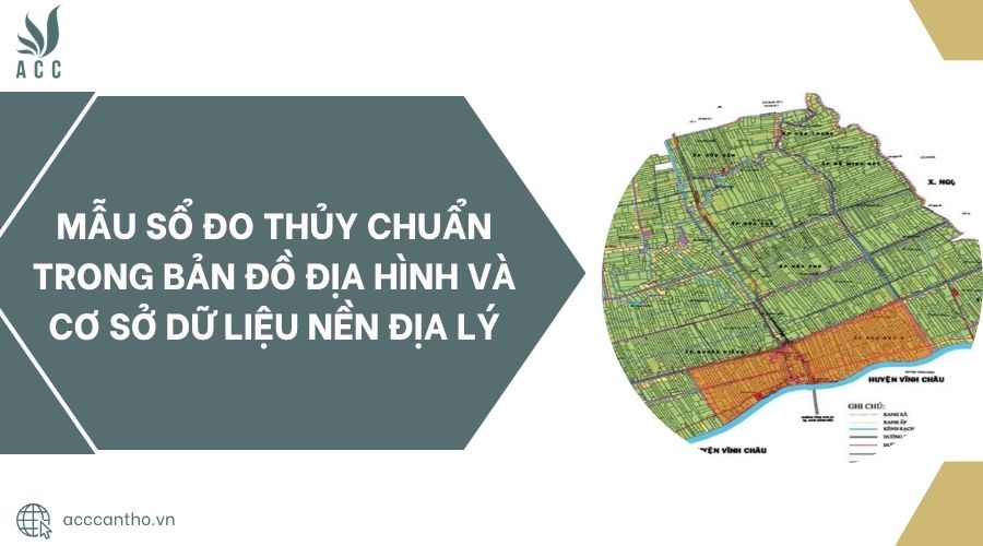 Mẫu sổ đo thủy chuẩn trong bản đồ địa hình và cơ sở dữ liệu nền địa lý