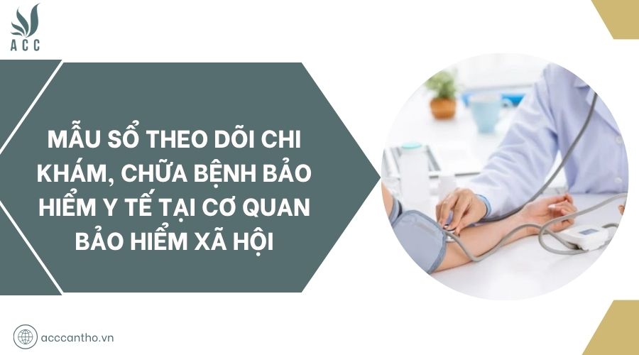 Mẫu sổ theo dõi chi khám, chữa bệnh bảo hiểm y tế tại cơ quan bảo hiểm xã hội