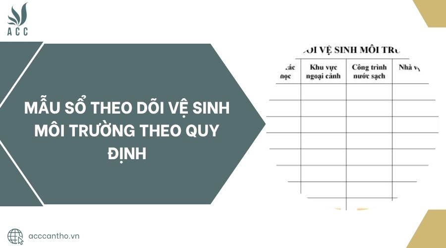 Mẫu sổ theo dõi vệ sinh fv88 nhà cái theo quy định