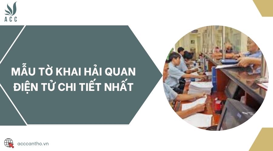 Mẫu tờ khai hải quan điện tử chi tiết nhất