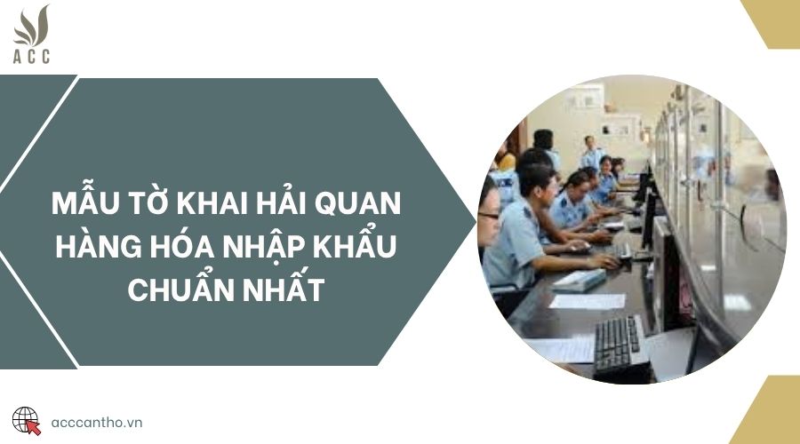 Mẫu tờ khai hải quan hàng hóa nhập khẩu chuẩn nhất