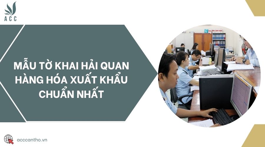 Mẫu tờ khai hải quan hàng hóa xuất khẩu chuẩn nhất