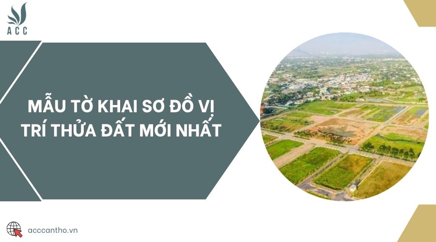 Mẫu tờ khai sơ đồ vị trí thửa đất mới nhất