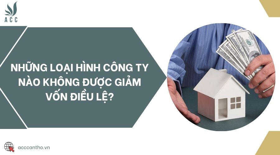 Những loại hình công ty nào không được giảm vốn điều lệ?