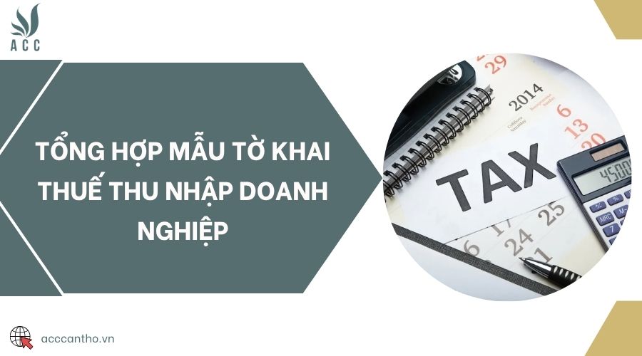 Tổng hợp mẫu tờ khai thuế thu nhập doanh nghiệp