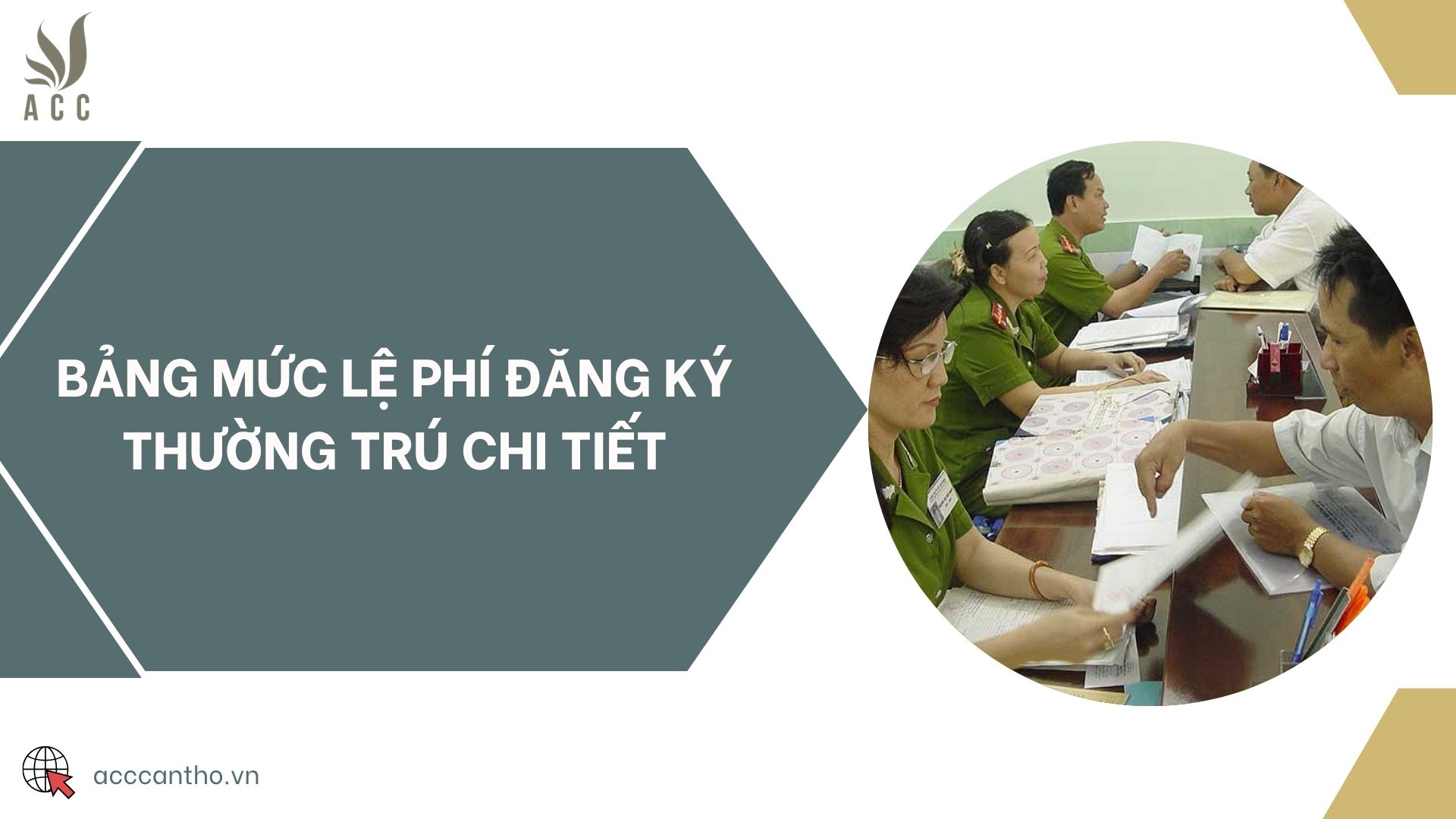 Bảng mức lệ phí đăng ký thường trú chi tiết